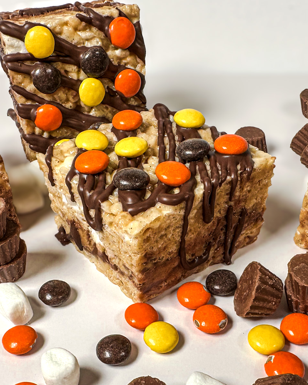 Gourmet Peanut Butter Cup Rice Crispy Treat