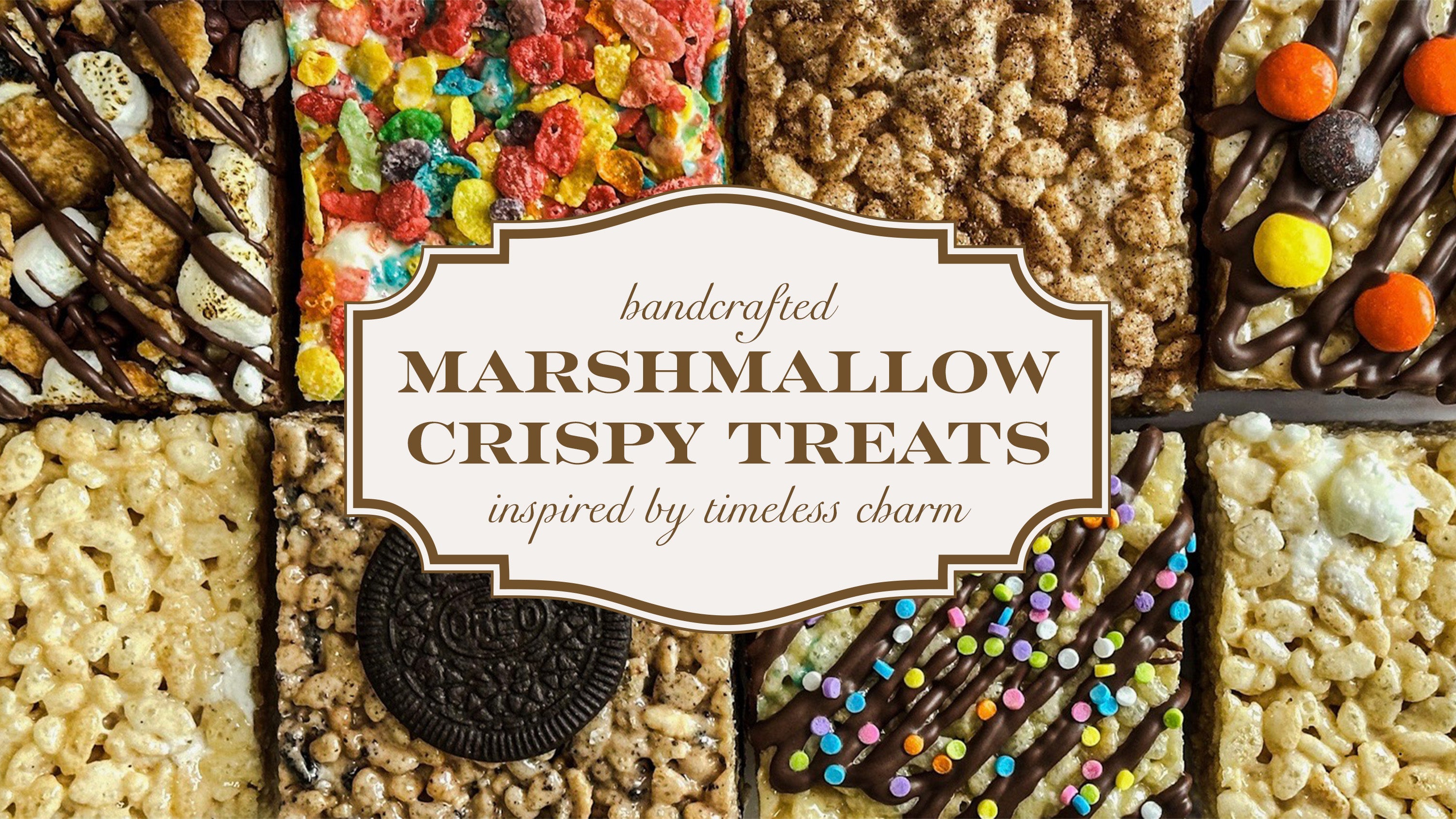 handcrafted marshmallow crispy treats inspired by vintage charm